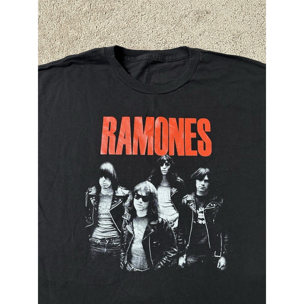 Mens Tshitr Ramones Rock‎ Band Tees Music Streetwear Y2K Color BLACK, Size L - Picture 2 of 5